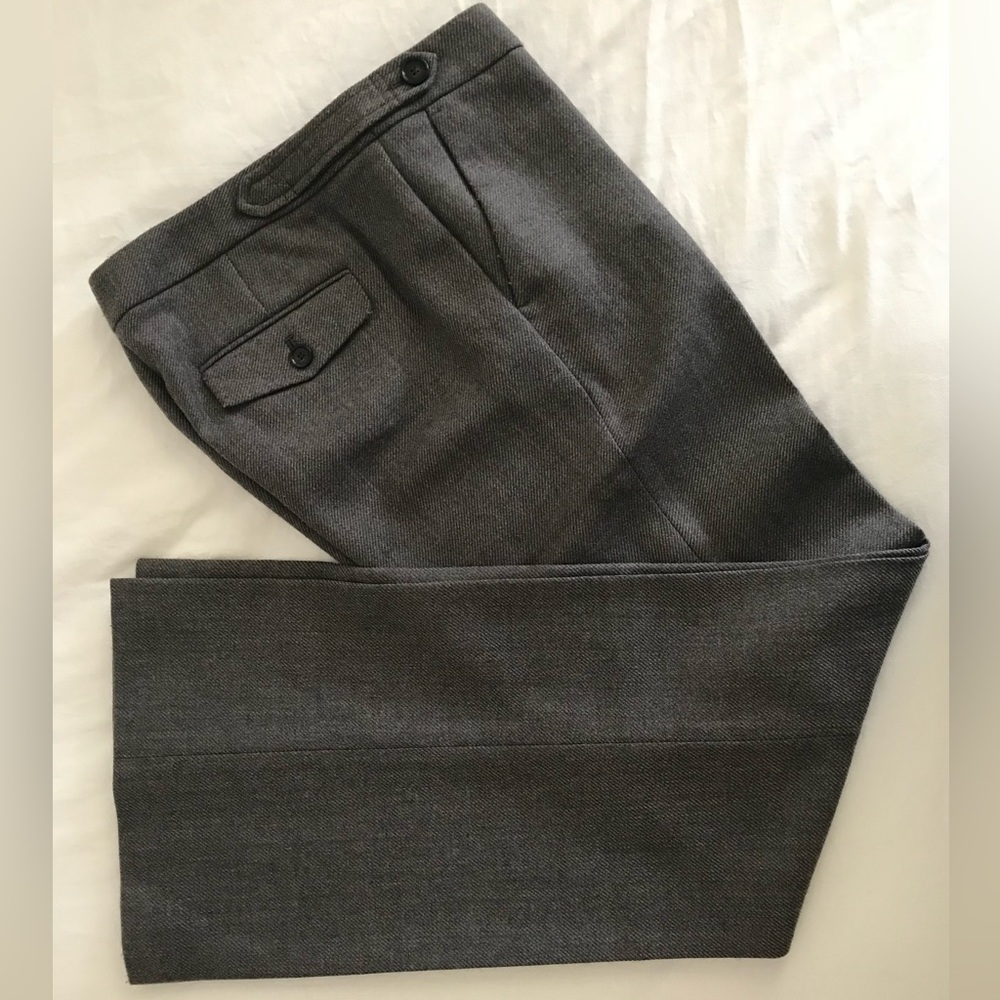 LOFT Chestnut Brown Tweed Trousers